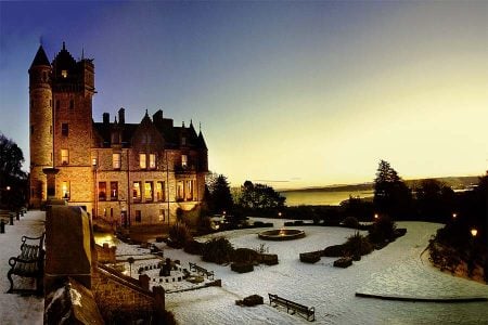 Belfast Castle in winter