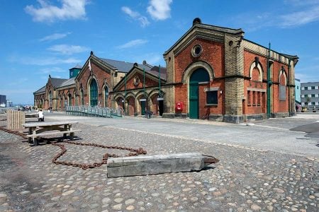 Titanic dock and pump house building in Belfast