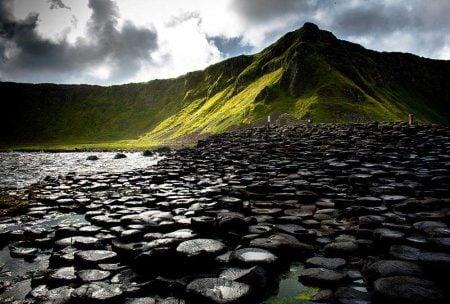 Giants Causeway Stones and Cliff