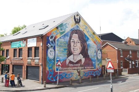 Bobby Sands Mural on the Falls Road, Belfast