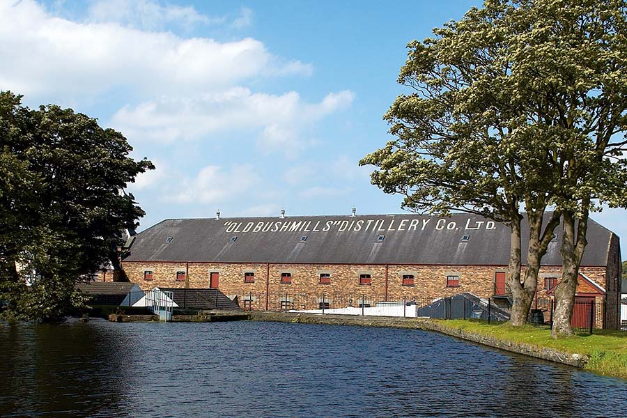 Old Bushmills Distillery Northern Ireland historic whiskey distillery on the Antrim Coast