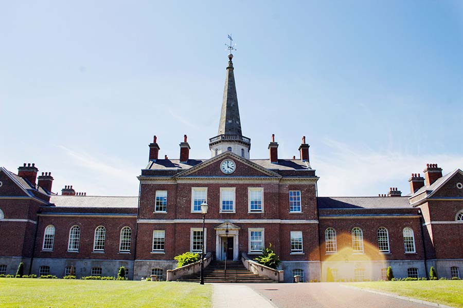 Clifton House Belfast Northern Ireland historic poor house building with clock tower