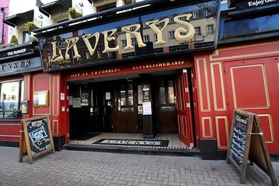 Lavery’s Bar Belfast Northern Ireland historic pub Bradbury Place city centre