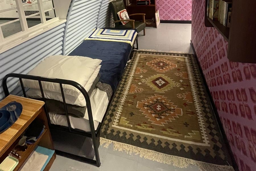 Recreated prisoner living quarters at Long Kesh Inside Out Belfast